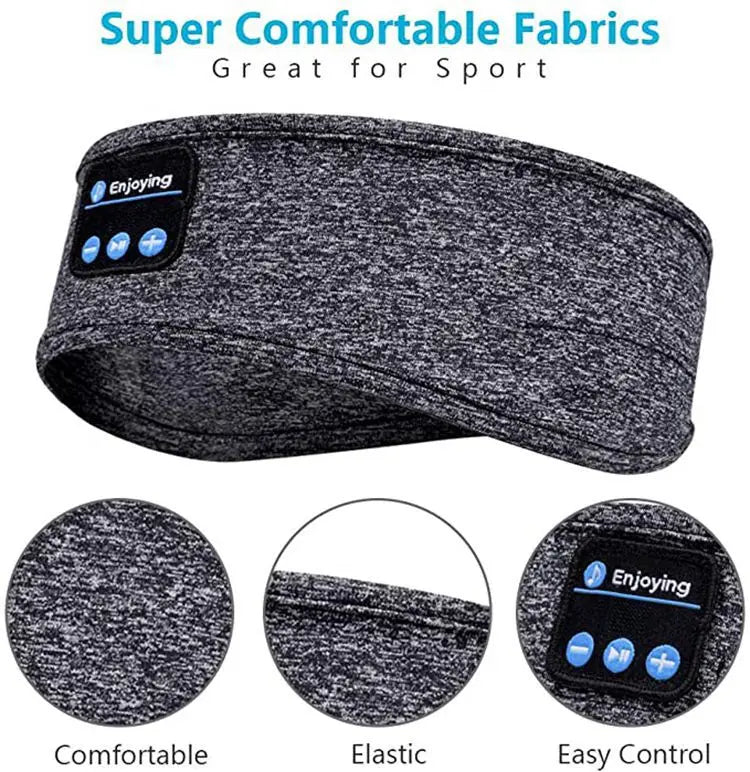 Fones de Ouvido Bandana Bluetooth para dormir, correr, ioga e ir academia